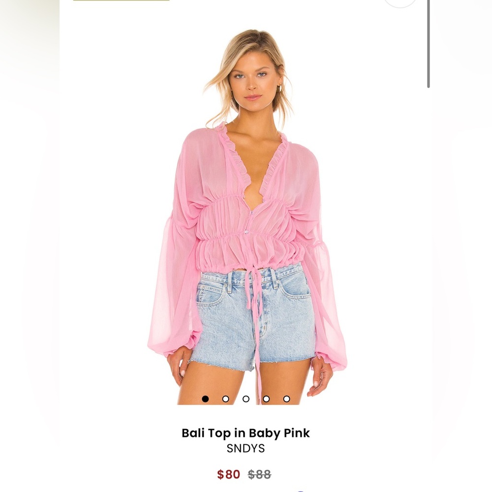 REVOLVE BALI TOP IN BABY PINK